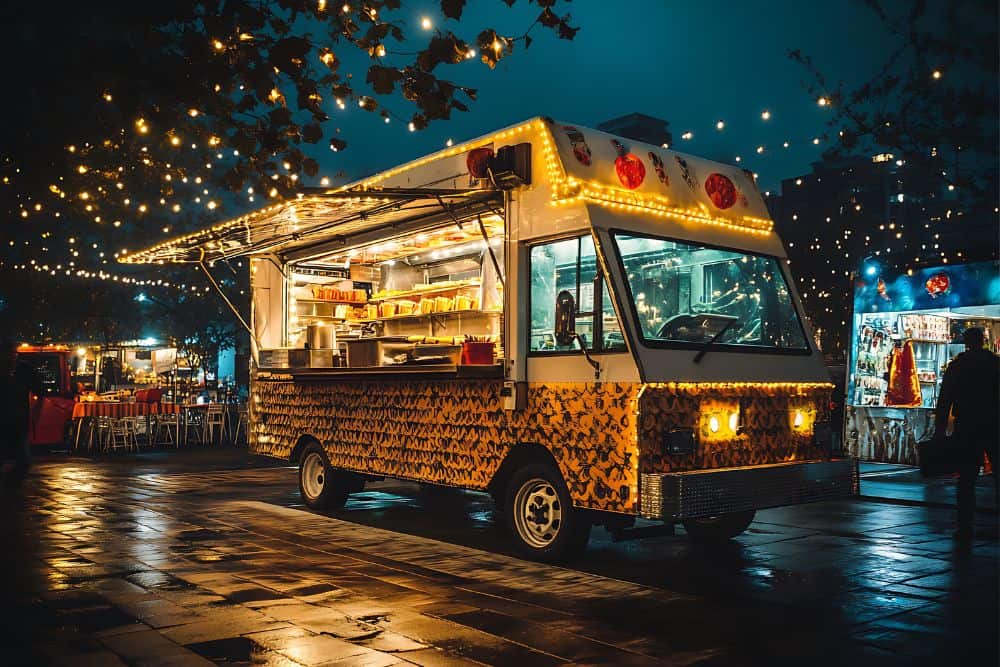 A commercial truck fitout for food equipment